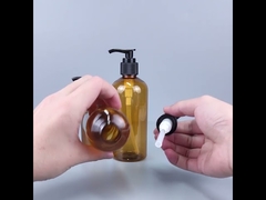 Plastic lotion pump bottle