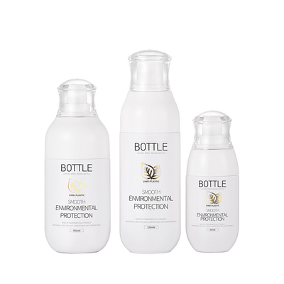 White 2 Oz Clear Plastic Spray Bottles PET Material Round Shape for Perfume