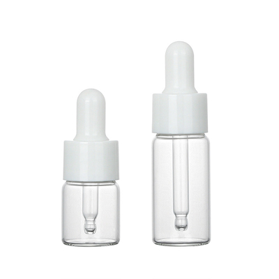 10ml Cosmetic Dropper Bottle , Frosted Small Dropper Bottles Plastic