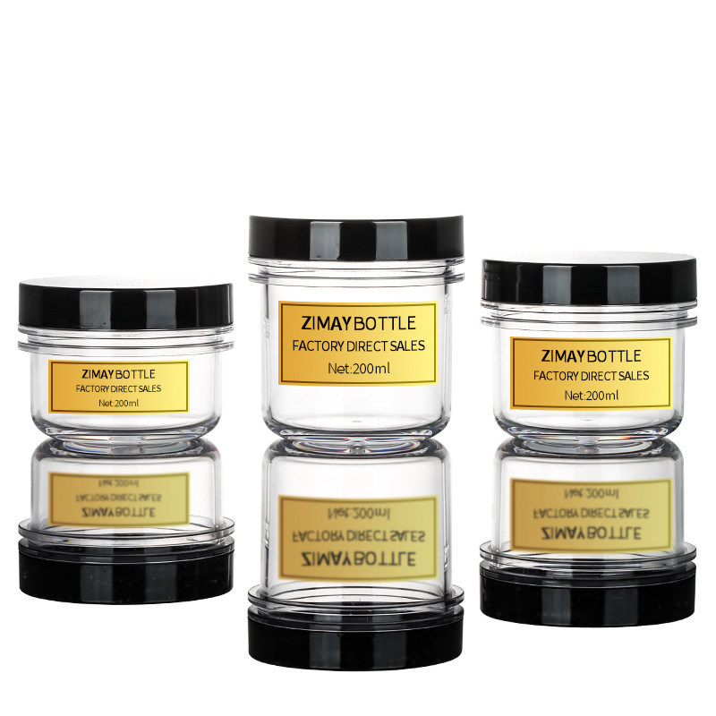 6oz Cream Packaging Jar , Recycled plastic containers for beauty products