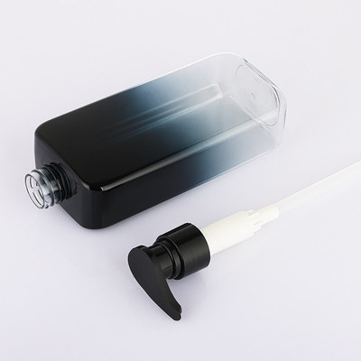 500ml Empty Clear Cosmetic Lotion Bottle With Airless Pump Gradient Pink Black