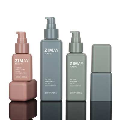 Wholesale 50ml 100ml 150ml Frosted Square Rectangle Lotion Hair Cuticle Oil Cream Spray Bottles