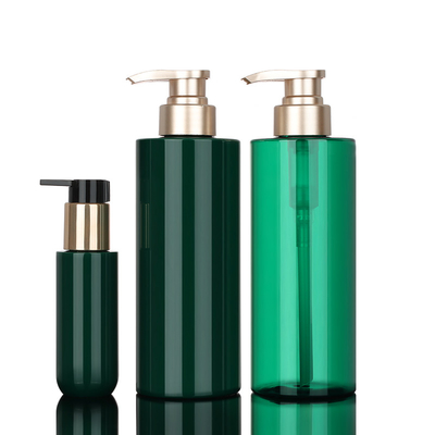 Gold Pump Unique 500 Ml Recyclable Biodegradable Square Pump Shampoo Plastic Bottle