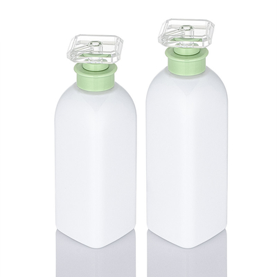 Empty Luxury Square Spray Lotion Bottle White Refillable Plastic Bottle