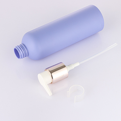 Eco friendly PET 150ml 200ml 250ml 8 oz new style frosted violet body wash lotion shower gel gold pump press bottle