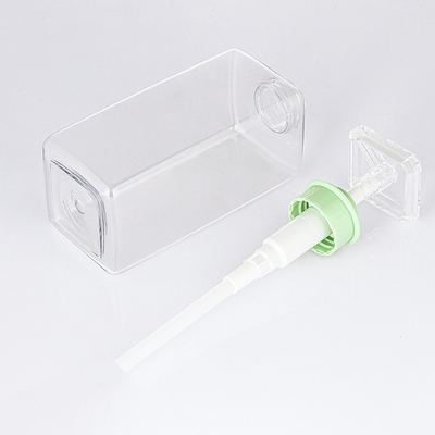Rectangle Pump Empty Round Custom Shower Oil Flat 300ml 400ml 800ml Shampoo Bottle