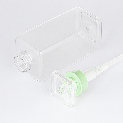 Rectangle Pump Empty Round Custom Shower Oil Flat 300ml 400ml 800ml Shampoo Bottle