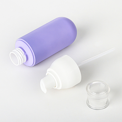 Violet 4 Oz PET Matte Plastic Serum Lotion Fine Mist Spray Bottle 2 Oz Face Cream Cosmetic Jar Set