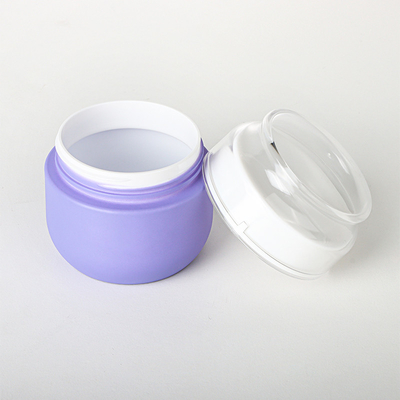 Violet 4 Oz PET Matte Plastic Serum Lotion Fine Mist Spray Bottle 2 Oz Face Cream Cosmetic Jar Set
