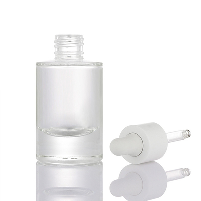 OEM/OEM service transparent matte 30ml liquid essential oil hair dropper bottle
