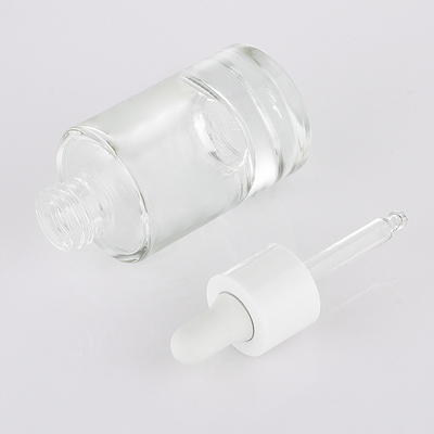 OEM/OEM service transparent matte 30ml liquid essential oil hair dropper bottle