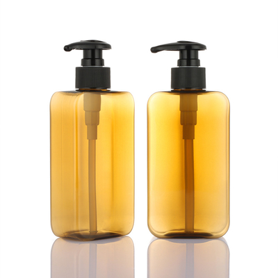 Wholesale rectangle ambre body lotion shampoo and conditioner black pump 800ml bootle