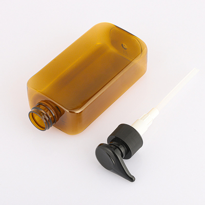 Wholesale rectangle ambre body lotion shampoo and conditioner black pump 800ml bootle
