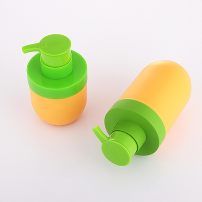 Wholesale greem and orange unique airless 50ml cosmetics empty  face lotion bottle
