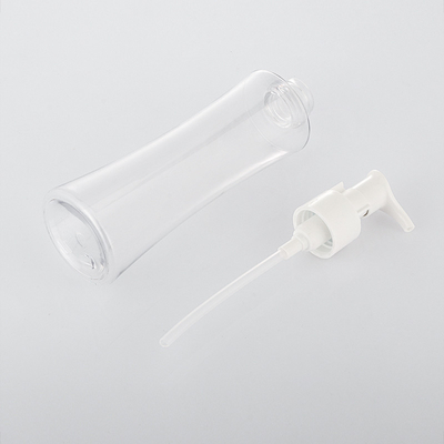 Transparent custom empty cosmetics plastics face cream body lotion 200ml pump bottle