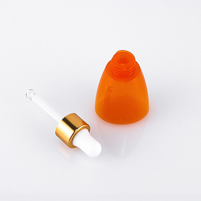 Orange Essential Oil Plastic Serum Dropper Bottle 10ml Screen Printing