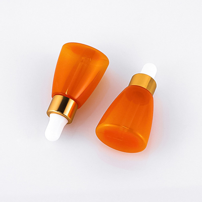 Orange Essential Oil Plastic Serum Dropper Bottle 10ml Screen Printing