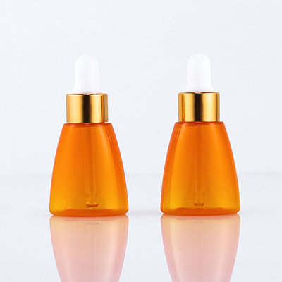 Orange Essential Oil Plastic Serum Dropper Bottle 10ml Screen Printing