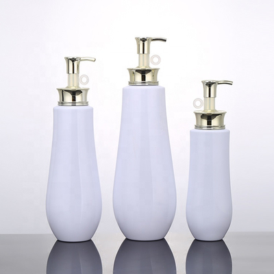 750ml White Plastic Lotion Pump Bottle Square Shampoo Hair And Conditioner