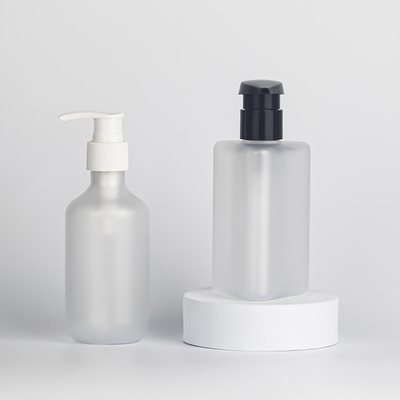 Matte White HDPE Cosmetic Lotion Bottle Plastic 30ml 60ml 100ml Skin Care Packaging