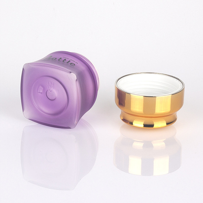 Fashion Purple PET Cosmetic Packaging Bottles 100g Spray Cream Jars