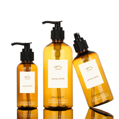 Empty Body Wash Shower Gel Bottle 100ml 200ml Plastic Shampoo Bottle With Pump