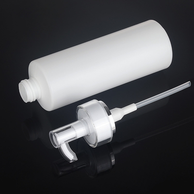 143mm 300ml White PE Round Cosmetic Lotion Bottle For Shower Gel Packaging