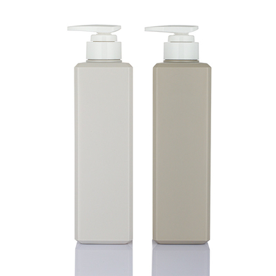 Square PET Cosmetic Lotion Bottle With Press Pump Cap Hot Stamping
