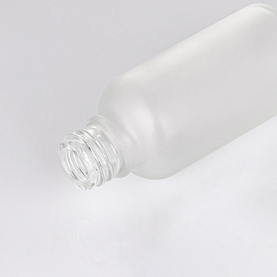 Matte White Glass Essential Oil Dropper Bottles 30ml With Silver Cap