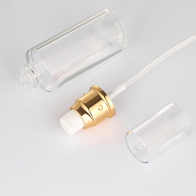 50ml Empty Frosted Glass Lotion Spray Bottle With Pump Cosmetic Packaging