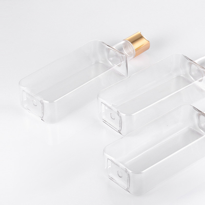 300ml Disc Cap Bottle Transparent PETG Material Recycable With Gold Lid