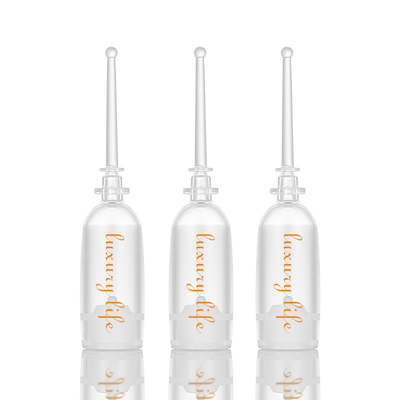 Transparent  2 Ml Serum Vials , Airless  Cosmetic Serum Bottles Screen Printing