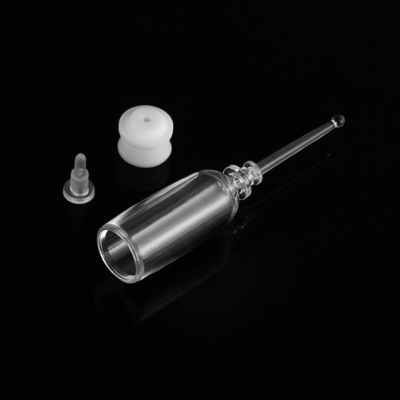 Transparent  2 Ml Serum Vials , Airless  Cosmetic Serum Bottles Screen Printing