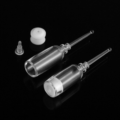 Transparent  2 Ml Serum Vials , Airless  Cosmetic Serum Bottles Screen Printing