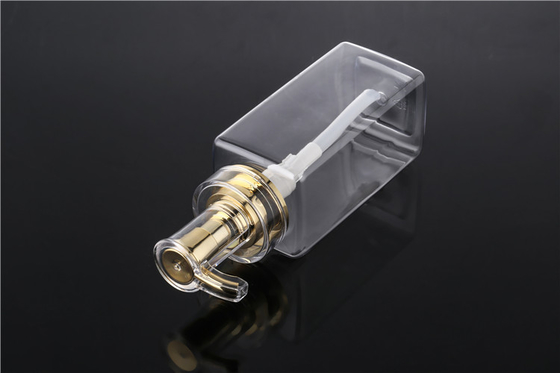 Luxury 300ml 400ml 500ml Hotel Empty Conditioner Packaging16oz Men Clear Lotion Plastic Shampoo Bottle With Gold Pump