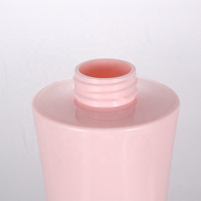 Wholesale 350ml 500ml Luxury Pink Square Airless Refillable Shower Gel Empty Pump Bottles Body Lotion Container