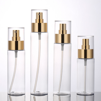 Alcohol Transparent Plastic Spray Bottle Cylinder 40mm Diameter