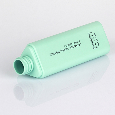 Unique Triangular Cosmetic Spray Bottle Matte Green Frosted Surface 50 Ml