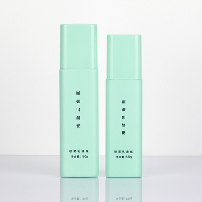 Unique Triangular Cosmetic Spray Bottle Matte Green Frosted Surface 50 Ml