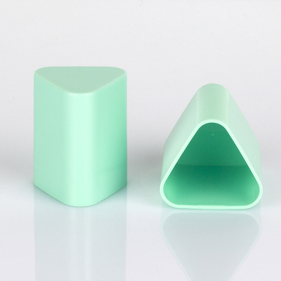 Unique Triangular Cosmetic Spray Bottle Matte Green Frosted Surface 50 Ml