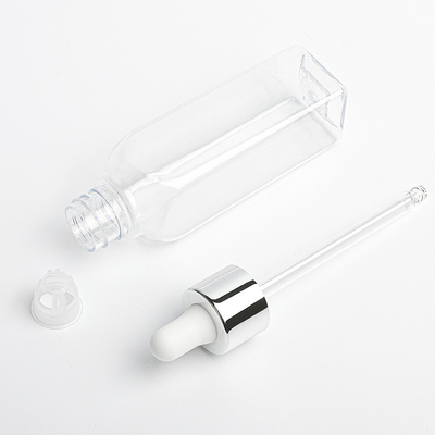 2 oz Cosmetic Dropper Bottle PET material 30mm width for skin care product