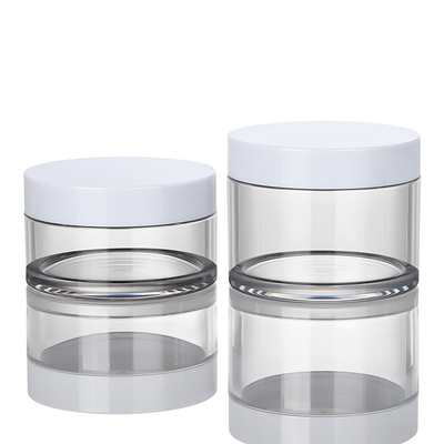 100ml Cream Packaging Jar 71mm Diameter Screen Printing With Easy Open Cap