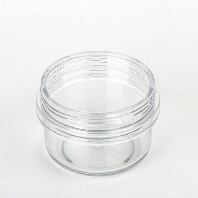 50ml Empty Plastic Jars With Lids , Transparent Plastic Beauty Containers