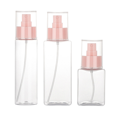 Pink Pet Spray Bottle 100ml 200ml With 24mm Mouth 48mm Diameter Elegant