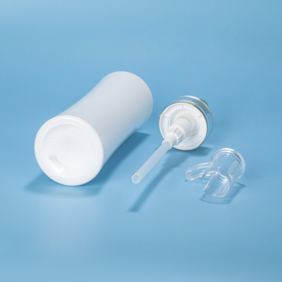 350ml 400ml 500ml OEM round shape plastic salon shampoo airless body pump packaging plastic bottles