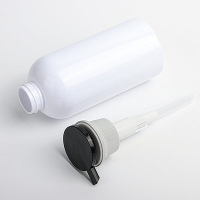 400ml Empty Containers Round Lotion Plastic PET Shampoo And Conditioner Airless Pump Bottle