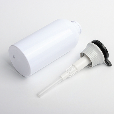 400ml Empty Containers Round Lotion Plastic PET Shampoo And Conditioner Airless Pump Bottle