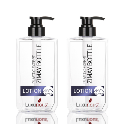 Recycled 300ML 500ML Clear Normal Regular Plastic Shampoo And Conditioner Body Pump Bottle