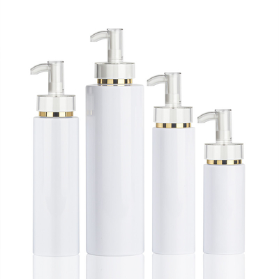 500ml Gold Shampoo Bottle Plastic Shaped Hair Lotion Bottle Shower Gel Hand Wash Empty Container With Pump