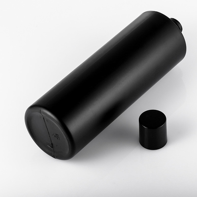 Frosted 100ml Plastic Bottle With Screw Cap PE Black Plastic Material